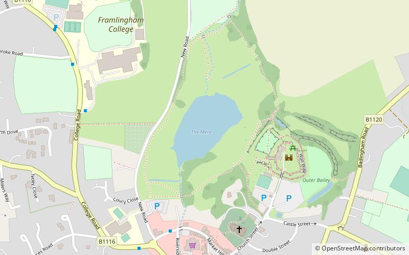 Framlingham Mere location map