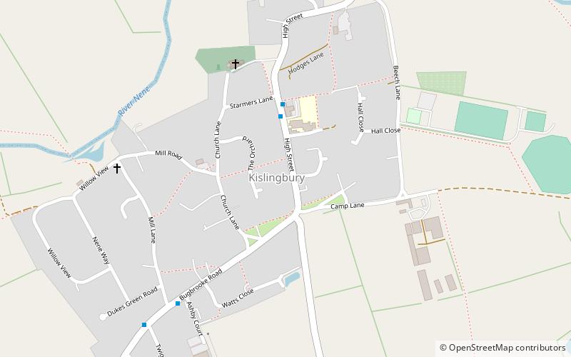 Kislingbury location map