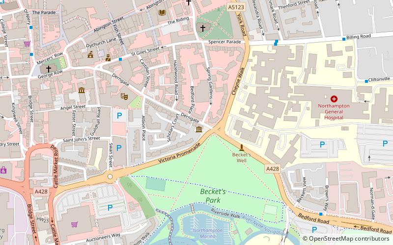 78 Derngate location map