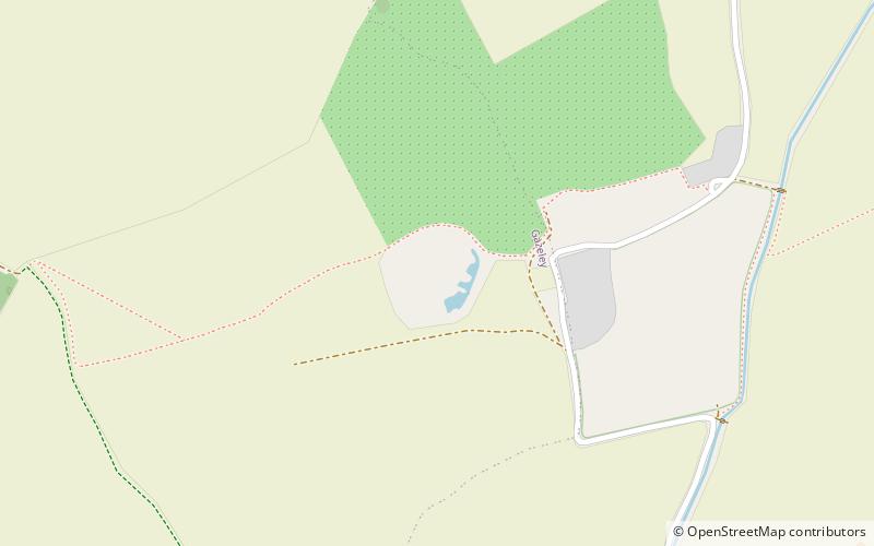 Denham Castle location map