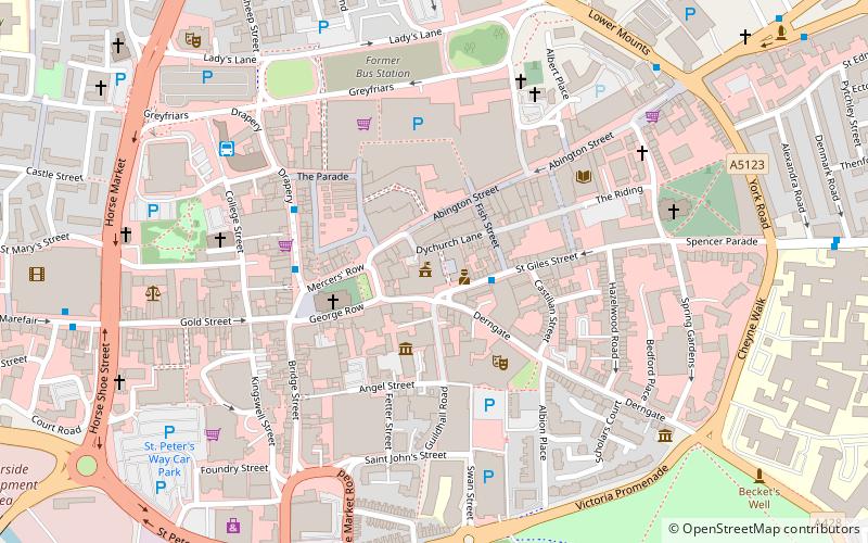 Northampton Guildhall location map