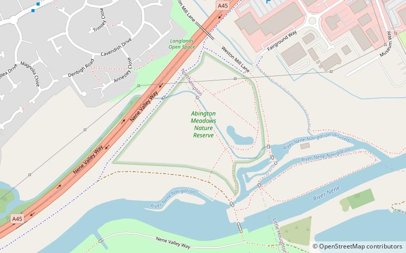 Abington Meadows location map