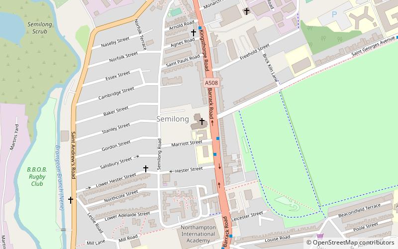 Kathedrale von Northampton location map
