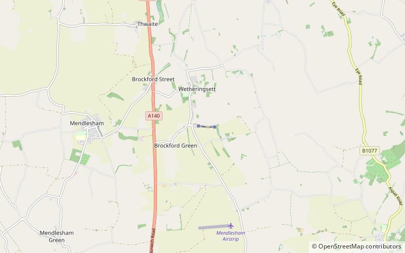 Mid-Suffolk Light Railway location map