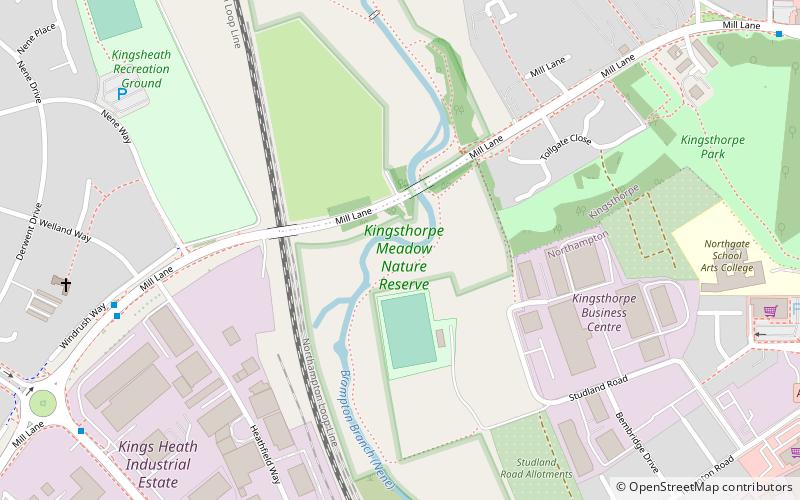 Kingsthorpe Meadow location map