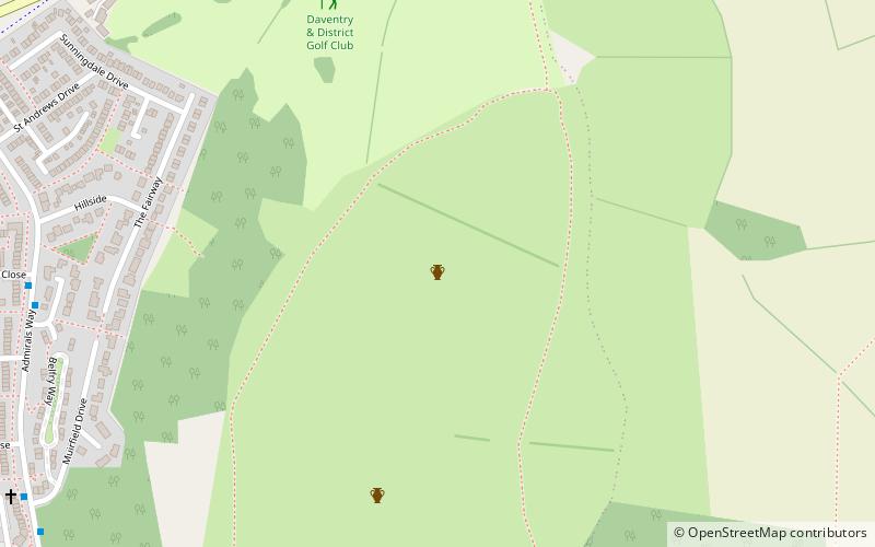 borough hill roman villa location map