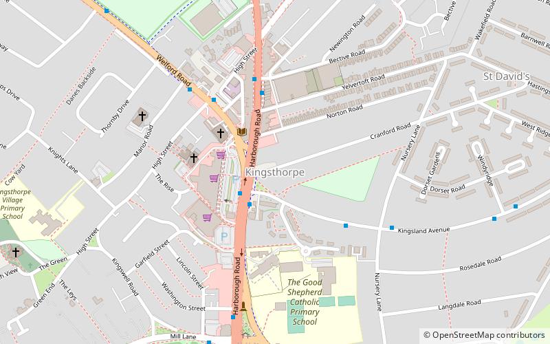 Kingsthorpe location map