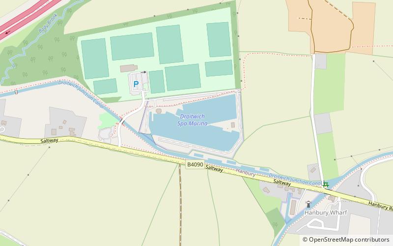 Droitwich Spa Marina location map