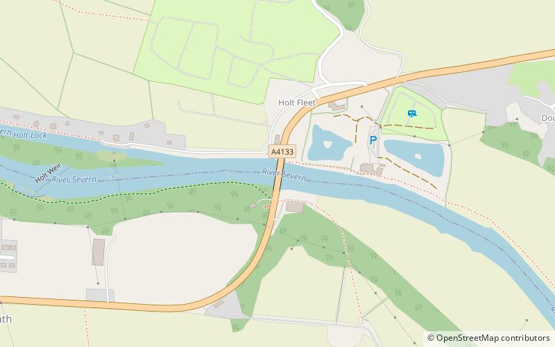 Holt Fleet Bridge location map