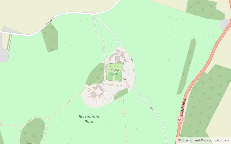 Berrington Hall location map