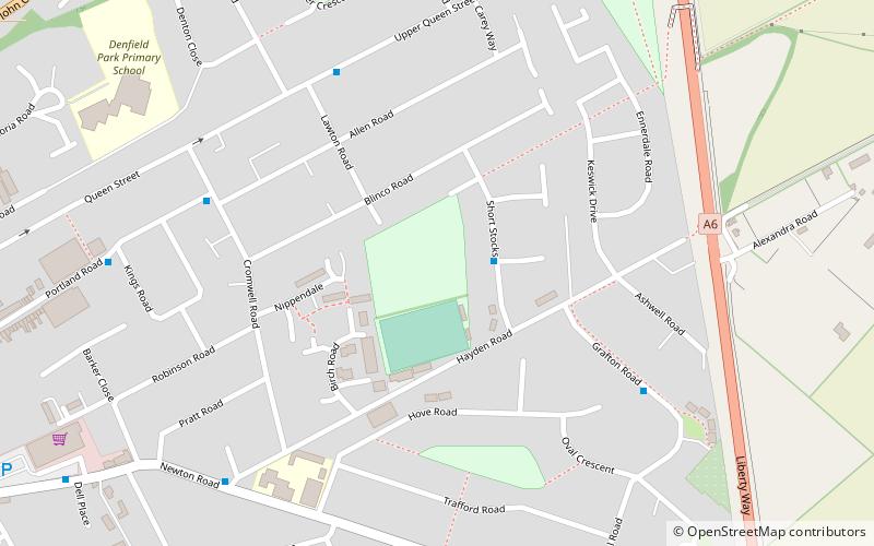 town ground rushden location map