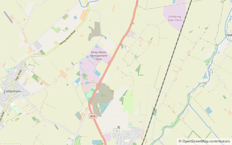 Denny Abbey location map