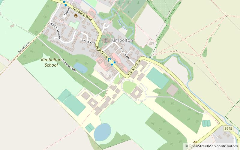 Kimbolton Castle location map