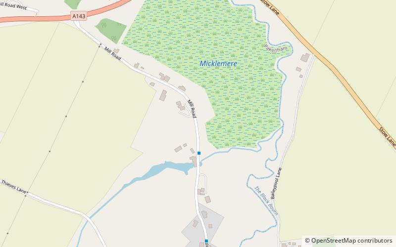 Mickle Mere location map