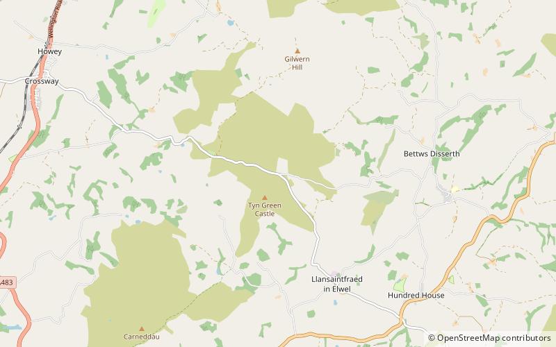 Gilwern Hill location map