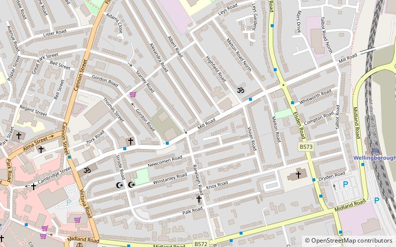 Express Sales and Lettings Wellingborough location map