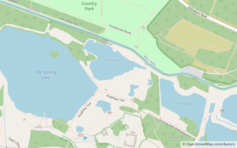 West Stow Heath location map