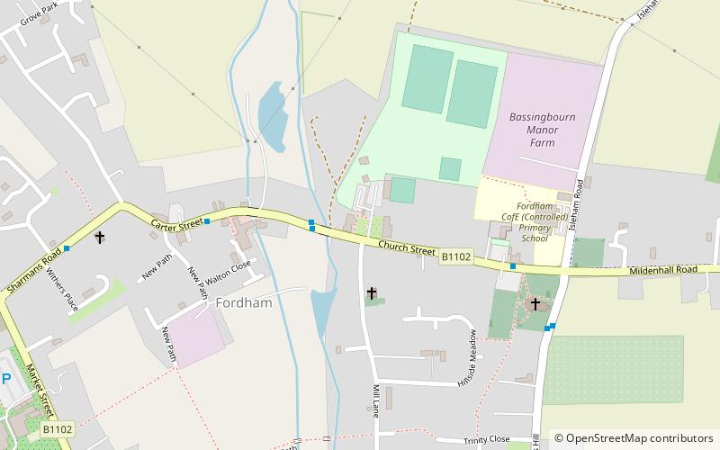 Fordham War Memorial location map