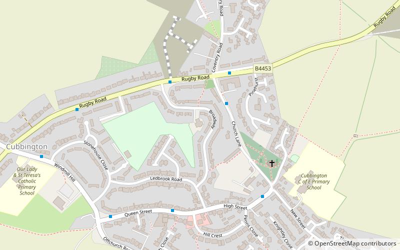 cubbington village hall location map