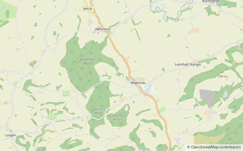 Wigmore Castle location map