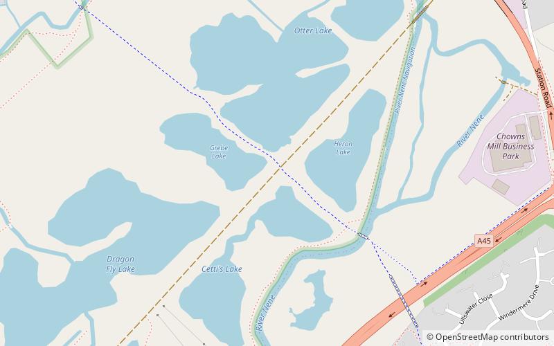 Irthlingborough Lakes and Meadows location map