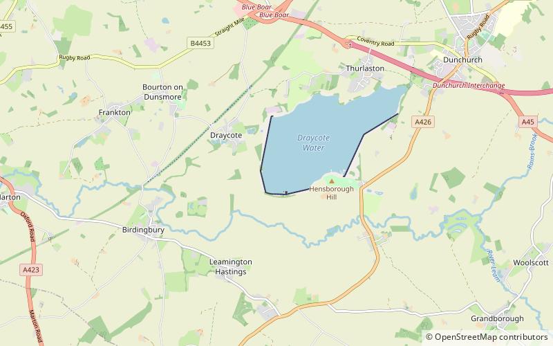 Draycote Water location map