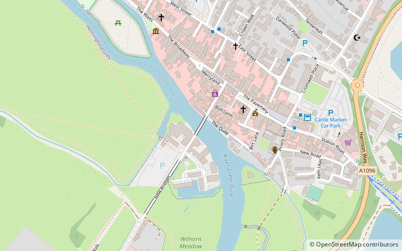 St Ives Bridge location map