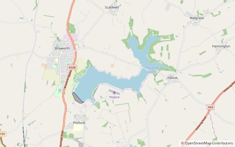 Pitsford Water location map