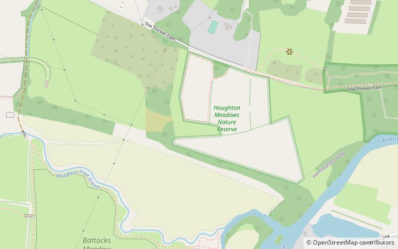 Houghton Meadows location map