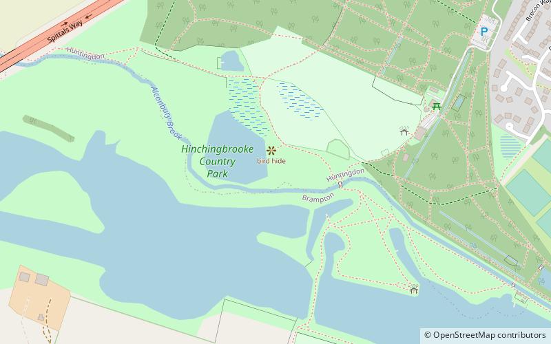 Hinchingbrooke Country Park location map