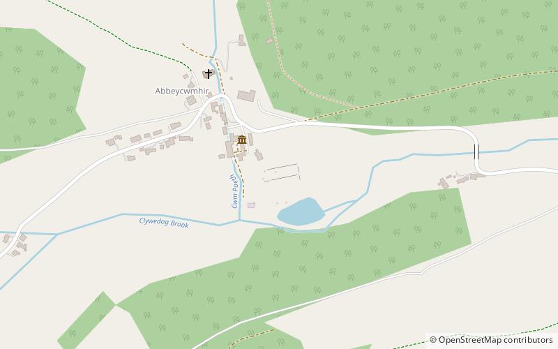 Cwmhir Abbey location map