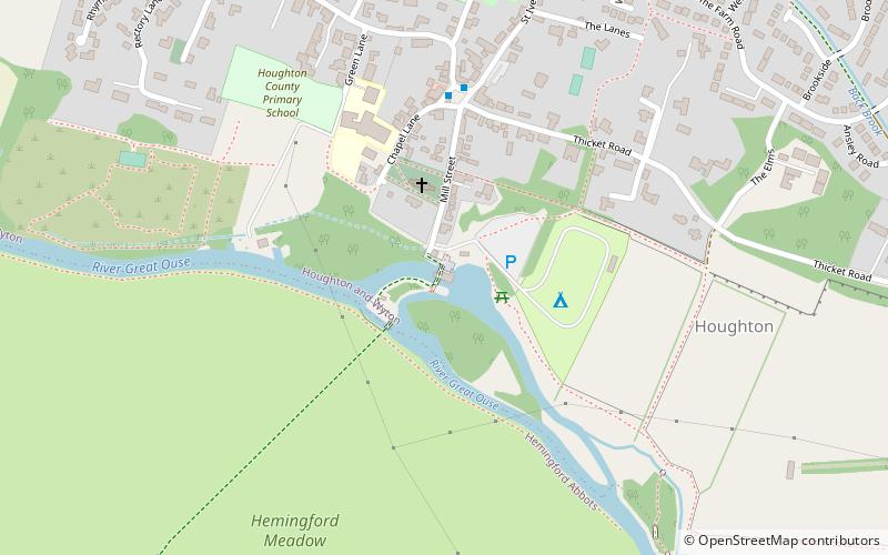 Houghton Mill location map