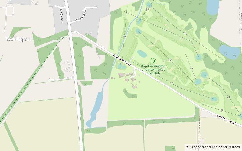 cambridge university golf club location map
