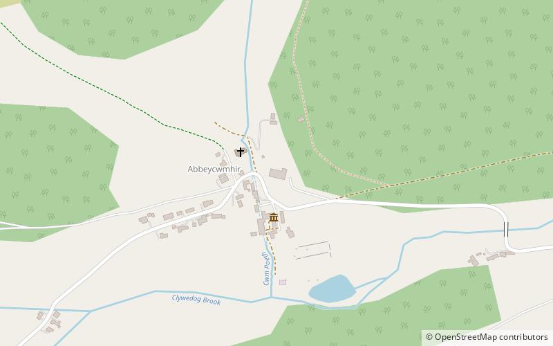 Abbey Cwmhir Hall location map