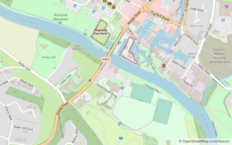 Stourport Boat Club location map