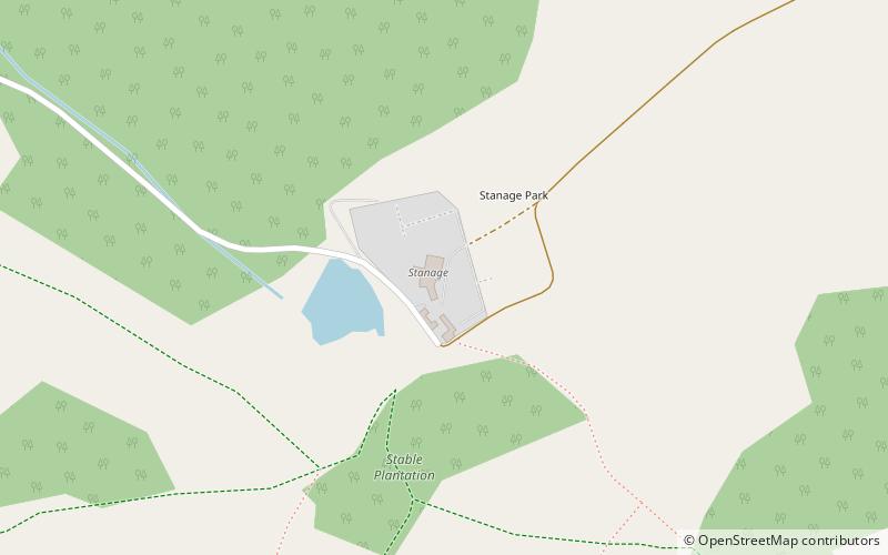 Stanage Park location map
