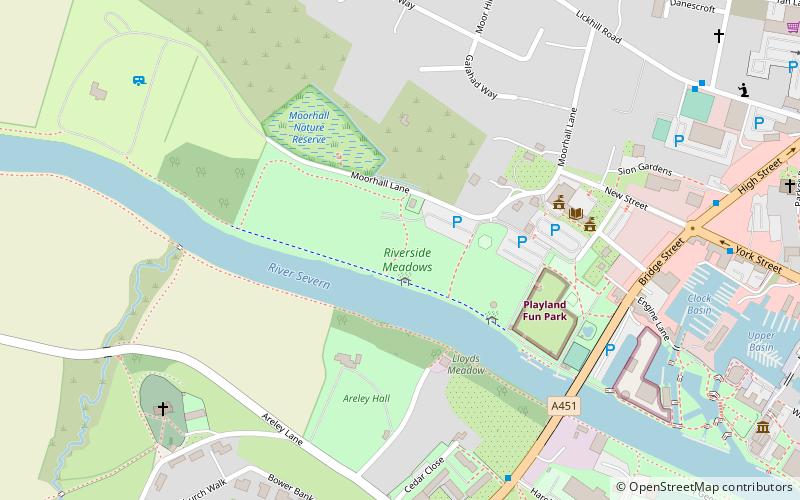 riverside meadows stourport on severn location map