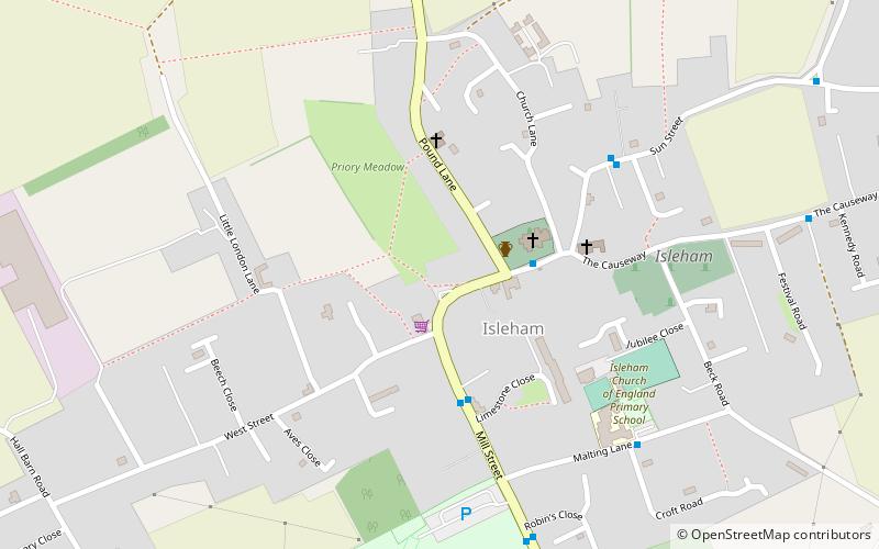 Isleham Priory Church location map