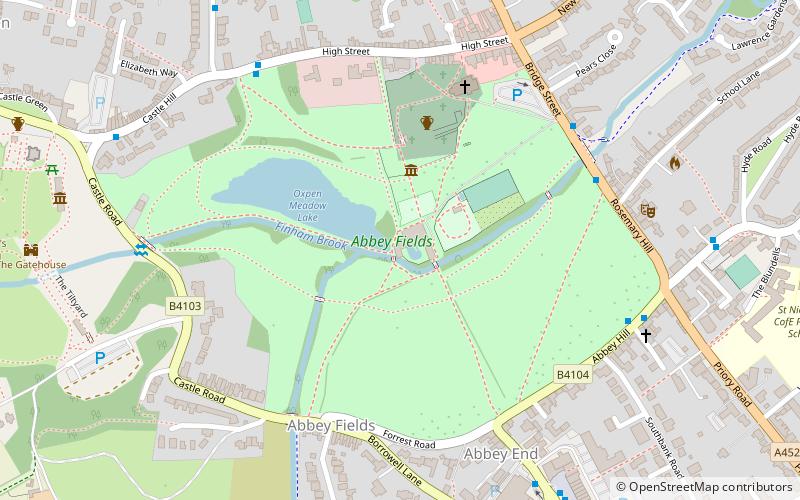 Abbey Fields location map