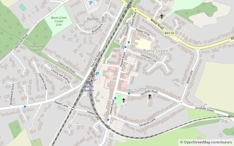 Barnt Green location map