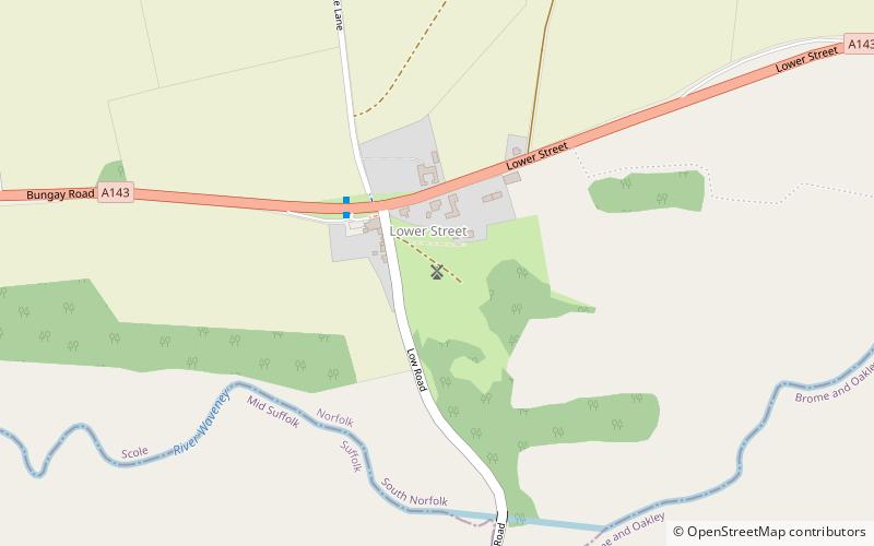Billingford Windmill location map