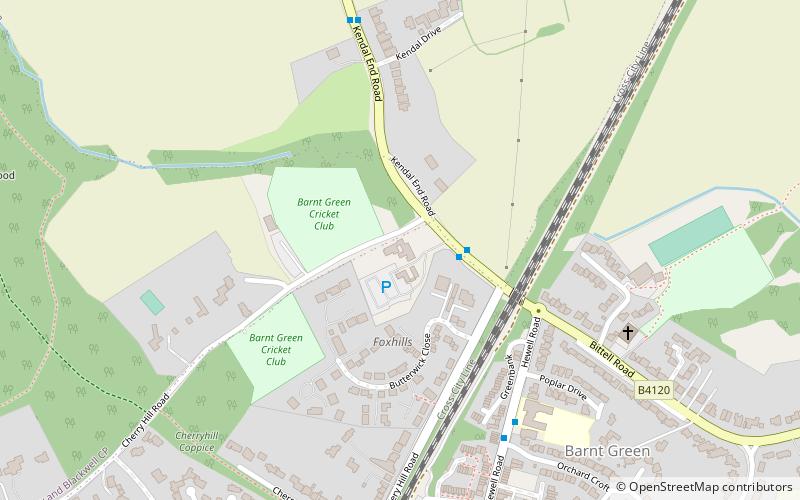 barnt green inn birmingham location map