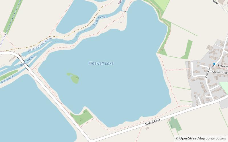 Kinewell Lake location map