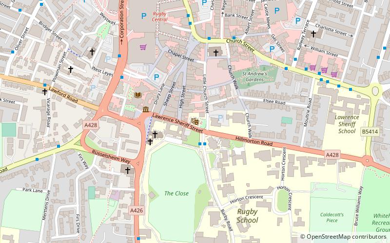 Macready Theatre location map