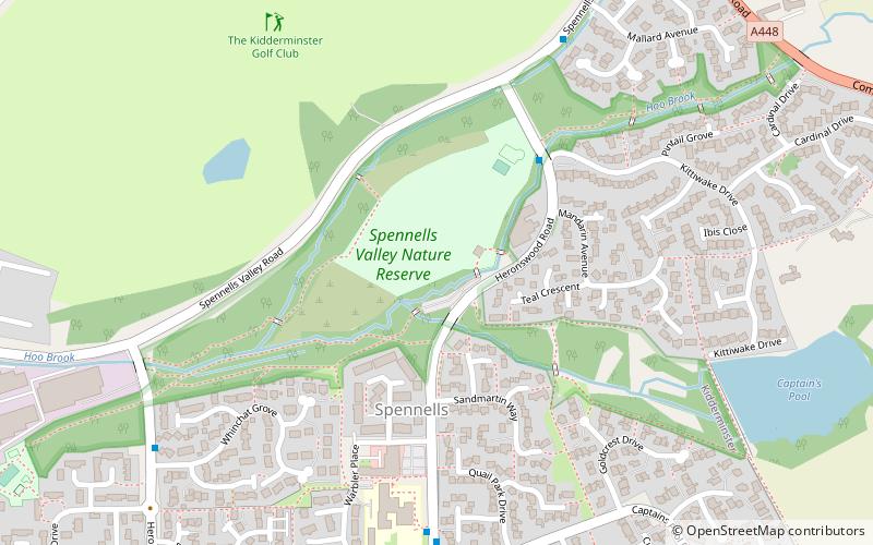 Spennells Valley location map
