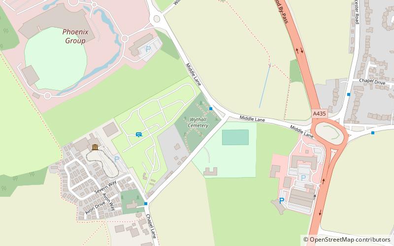 Wythall miniature railway location map