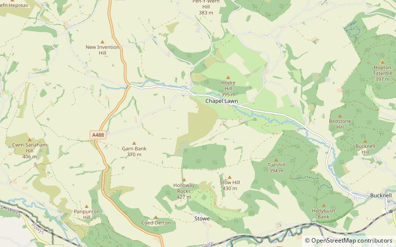 Caer Caradoc location map