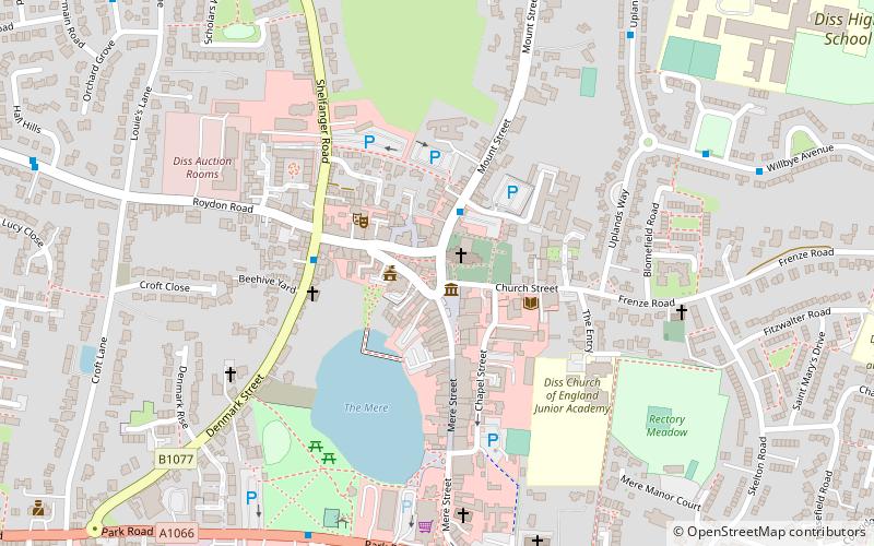 Diss Museum location map