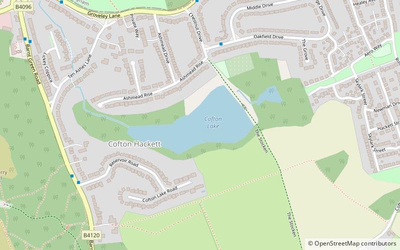 cofton reservoir birmingham location map