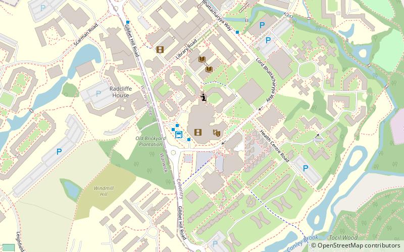 Warwick Arts Centre location map